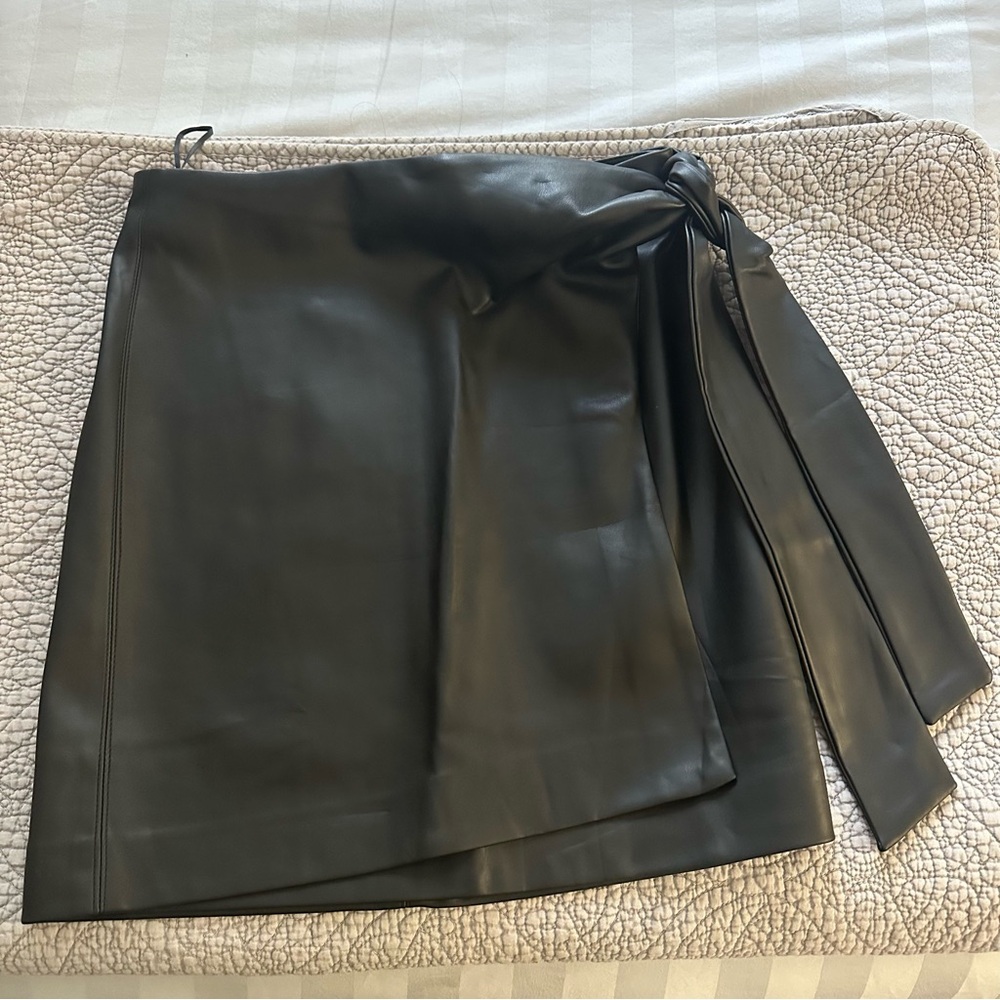 Mango Asymmetrical Black Skirt